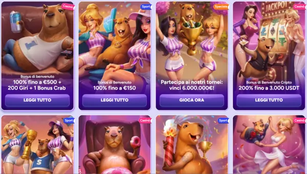 spinbara bonuses page